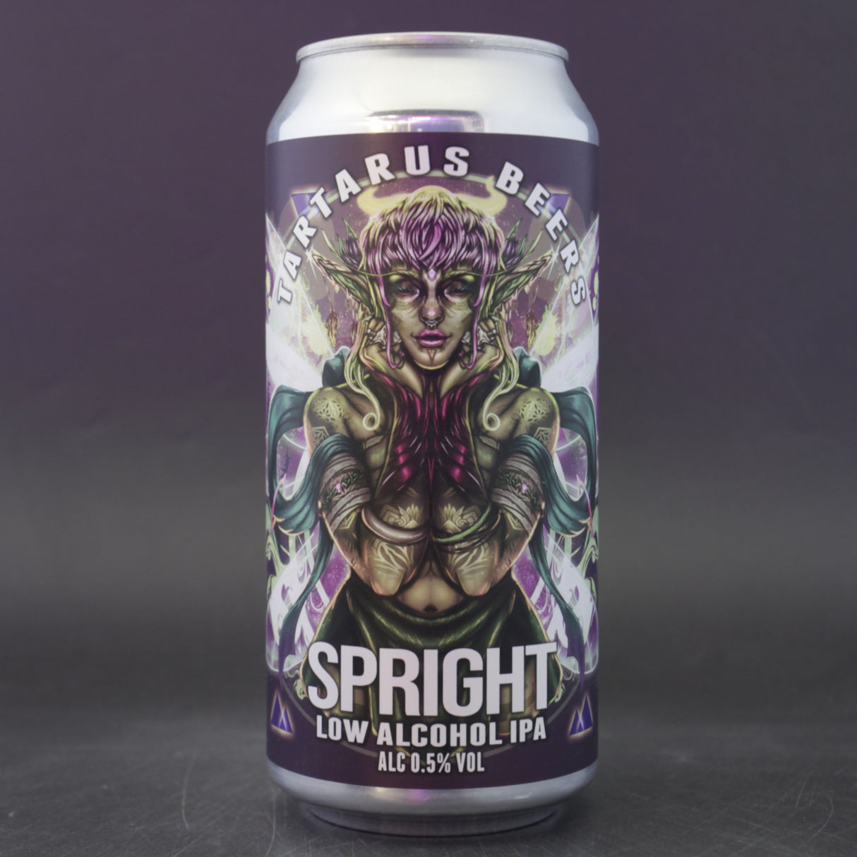 This is a can of Tartarus - Spright - 0.5% (440ml). It is a IPA craft beer available to buy from Ghost Whale, voted London's best craft beer shop.