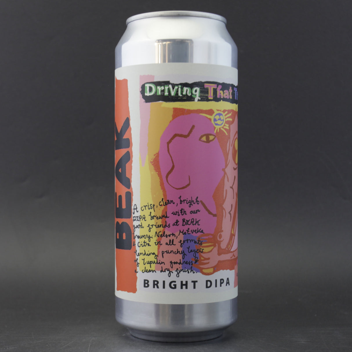 This is a can of DEYA / Beak Brewery - Driving That Train - 8% (500ml). It is a Double IPA craft beer available to buy from Ghost Whale, voted London's best craft beer shop.