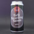 This is a can of Cloudwater - Field Recording Saison - 4.8% (440ml). It is a Saison craft beer available to buy from Ghost Whale, voted London's best craft beer shop.