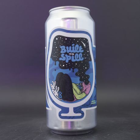 This is a can of Foam - Built To Spill - 8% (473ml). It is a Double IPA craft beer available to buy from Ghost Whale, voted London's best craft beer shop.
