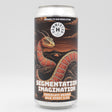 This is a can of Hammerton - Segmentation Imagination - 5.5% (440ml). It is a Stout / Porter craft beer available to buy from Ghost Whale, voted London's best craft beer shop.