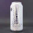 This is a can of Factory Brewing - Reflections - 8% (440ml). It is a Double IPA craft beer available to buy from Ghost Whale, voted London's best craft beer shop.