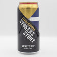 This is a can of Jump Ship Brewing - Stoker's Stout Extra Smooth - 0.5% (440ml). It is a Stout / Porter craft beer available to buy from Ghost Whale, voted London's best craft beer shop.