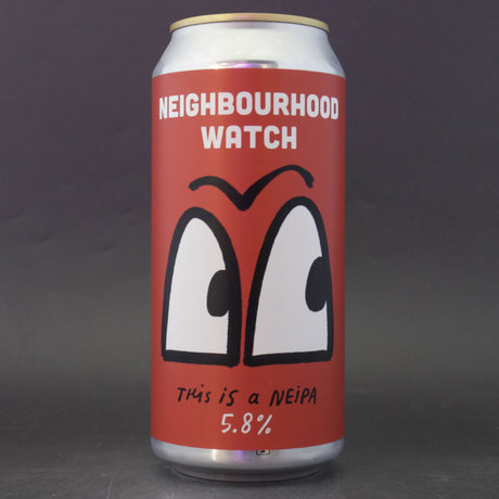 This is a can of Pretty Decent - Neighbourhood Watch - 5.8% (440ml). It is a IPA craft beer available to buy from Ghost Whale, voted London's best craft beer shop.