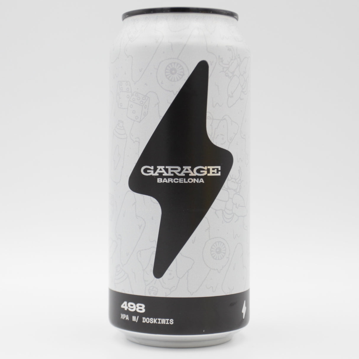 This is a can of Garage Beer Co / Doskiwis - 498 - 5.2% (440ml). It is a Pale Ale craft beer available to buy from Ghost Whale, voted London's best craft beer shop.