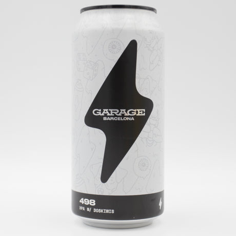 This is a can of Garage Beer Co / Doskiwis - 498 - 5.2% (440ml). It is a Pale Ale craft beer available to buy from Ghost Whale, voted London's best craft beer shop.