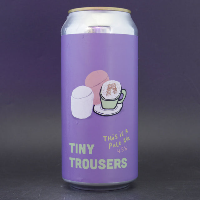 This is a can of Pretty Decent - Tiny Trousers - 4.5% (440ml). It is a Pale Ale craft beer available to buy from Ghost Whale, voted London's best craft beer shop.