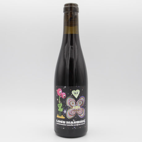 This is a bottle of Marlobobo / Elmeleven - Loon Manding (2025) - 11% (375ml). It is a  craft mead available to buy from Ghost Whale, voted London's best craft beer shop.