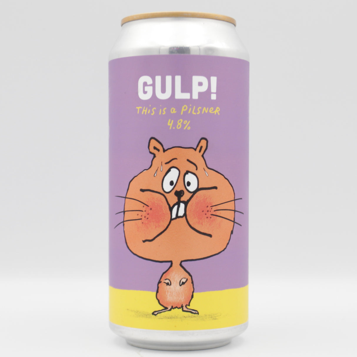 This is a can of Pretty Decent - Gulp! - 4.8% (440ml). It is a Lager / Pilsner / Kölsch craft beer available to buy from Ghost Whale, voted London's best craft beer shop.