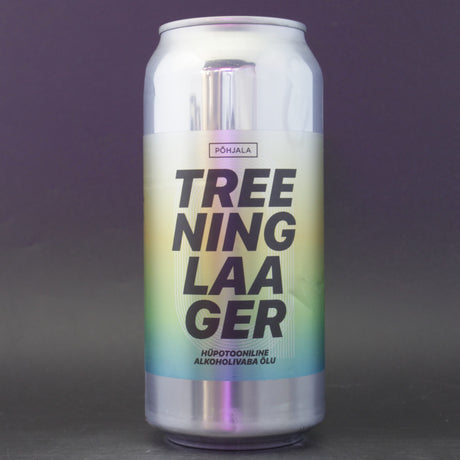 This is a can of Põhjala - Treeninglaager - 0.5% (440ml). It is a Lager / Pilsner / Kölsch craft beer available to buy from Ghost Whale, voted London's best craft beer shop.