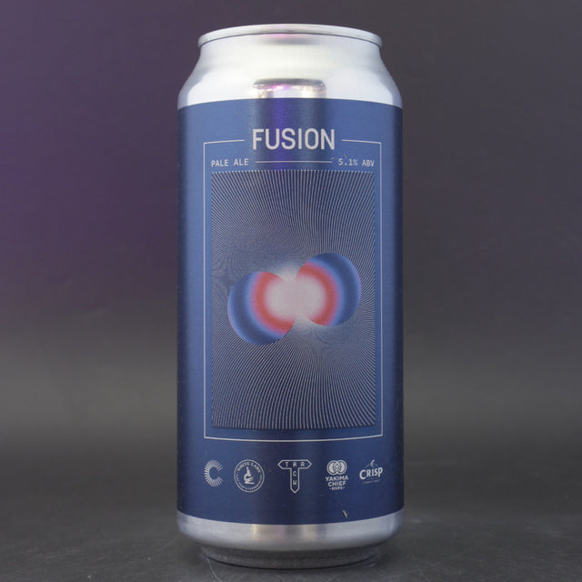 This is a can of Track - Fusion 2025 - 5.1% (440ml). It is a Pale Ale craft beer available to buy from Ghost Whale, voted London's best craft beer shop.