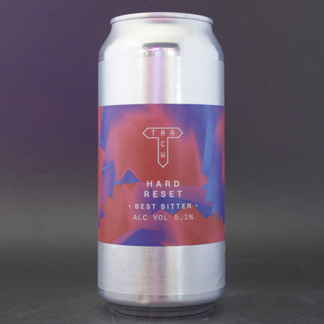 This is a can of Track - Hard Reset - 5.1% (440ml). It is a Traditional English Ale craft beer available to buy from Ghost Whale, voted London's best craft beer shop.