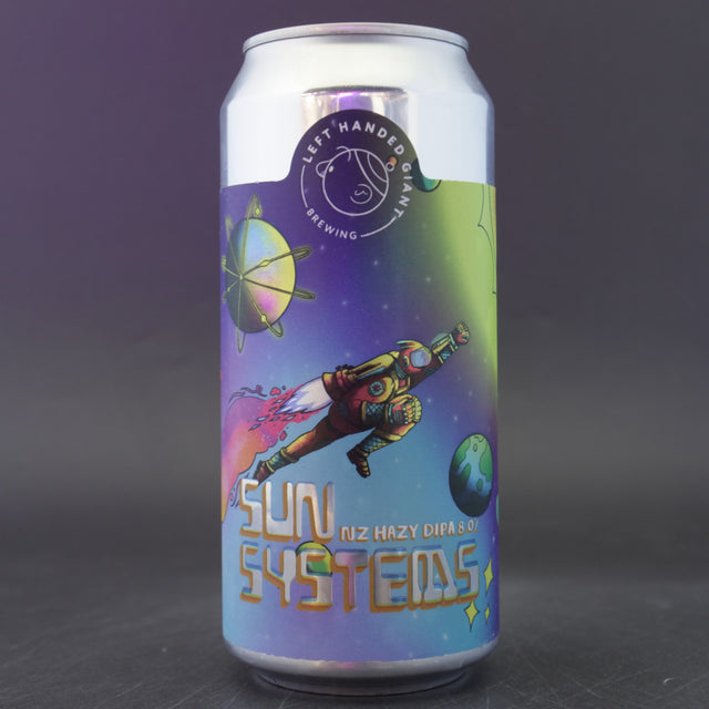 This is a can of Left Handed Giant - Sun Systems - 8% (440ml). It is a Double IPA craft beer available to buy from Ghost Whale, voted London's best craft beer shop.