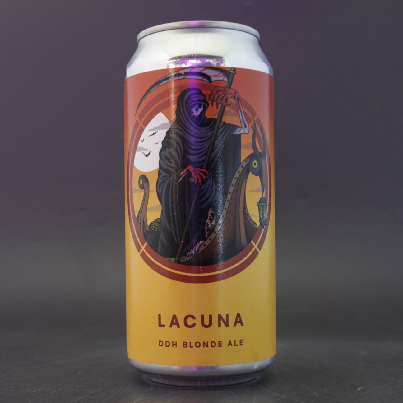 This is a can of Otherworld - Lacuna - 6.5% (440ml). It is a Blonde / Golden Ale craft beer available to buy from Ghost Whale, voted London's best craft beer shop.