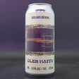 This is a can of Badlands - Glen Haffy - 6.5% (473ml). It is a IPA craft beer available to buy from Ghost Whale, voted London's best craft beer shop.