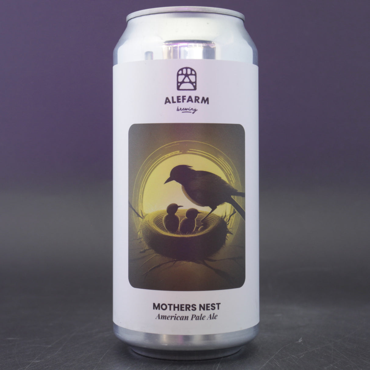This is a can of Alefarm - Mother's Nest - 5.5% (440ml). It is a Pale Ale craft beer available to buy from Ghost Whale, voted London's best craft beer shop.