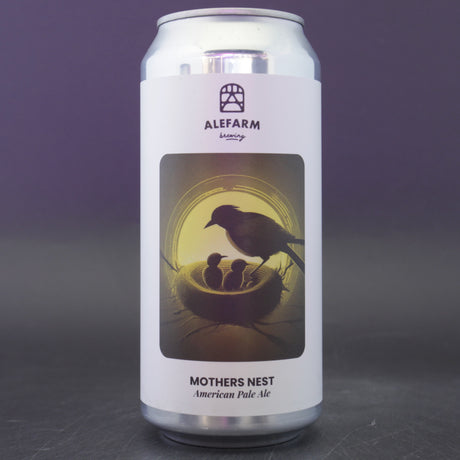 This is a can of Alefarm - Mother's Nest - 5.5% (440ml). It is a Pale Ale craft beer available to buy from Ghost Whale, voted London's best craft beer shop.