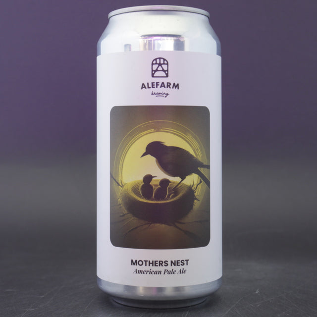 This is a can of Alefarm - Mother's Nest - 5.5% (440ml). It is a Pale Ale craft beer available to buy from Ghost Whale, voted London's best craft beer shop.