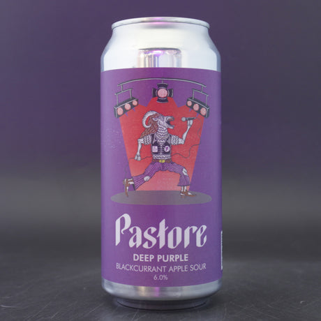 This is a can of Pastore - Deep Purple - 6% (440ml). It is a Sour craft beer available to buy from Ghost Whale, voted London's best craft beer shop.