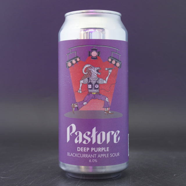This is a can of Pastore - Deep Purple - 6% (440ml). It is a Sour craft beer available to buy from Ghost Whale, voted London's best craft beer shop.