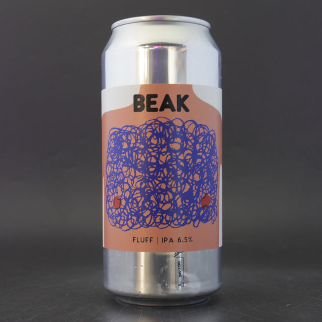 This is a can of Beak Brewery - Fluff - 6% (440ml). It is a IPA craft beer available to buy from Ghost Whale, voted London's best craft beer shop.
