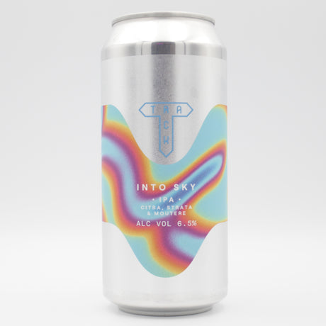 This is a can of Track - Into Sky - 6.5% (440ml). It is a IPA craft beer available to buy from Ghost Whale, voted London's best craft beer shop.