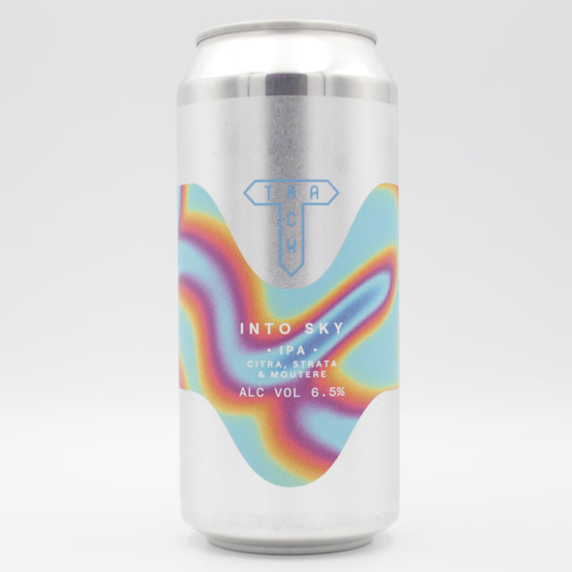 This is a can of Track - Into Sky - 6.5% (440ml). It is a IPA craft beer available to buy from Ghost Whale, voted London's best craft beer shop.