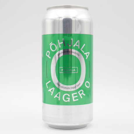 This is a can of Põhjala - Laager 0 - 0.5% (440ml). It is a Lager / Pilsner / Kölsch craft beer available to buy from Ghost Whale, voted London's best craft beer shop.