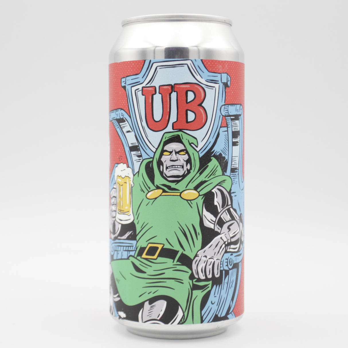 This is a can of UnBarred - Supervillain - 3.7% (440ml). It is a Pale Ale craft beer available to buy from Ghost Whale, voted London's best craft beer shop.