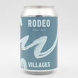 This is a can of Villages - Rodeo - 4.6% (330ml). It is a Pale Ale craft beer available to buy from Ghost Whale, voted London's best craft beer shop.