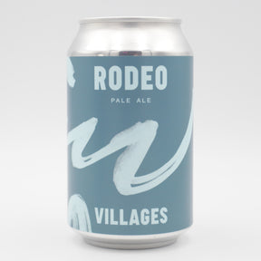 This is a can of Villages - Rodeo - 4.6% (330ml). It is a Pale Ale craft beer available to buy from Ghost Whale, voted London's best craft beer shop.