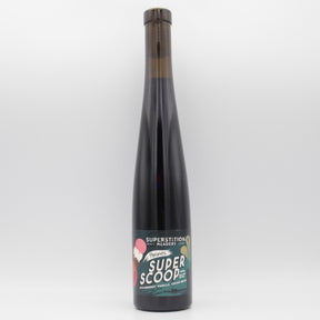This is a bottle of Superstition Meadery / 3 Sons - Super Scoop - 14% (375ml). It is a  craft mead available to buy from Ghost Whale, voted London's best craft beer shop.