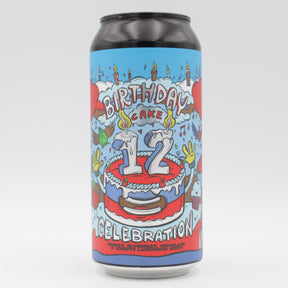 This is a can of Amundsen - 12th Birthday: Lamington Stout - 13% (440ml). It is a Imperial Stout / Porter craft beer available to buy from Ghost Whale, voted London's best craft beer shop.