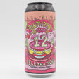 This is a can of Amundsen - 12th Birthday: Raspberry, Bannana, Vanilla Ice Cream Smoothie - 5.5% (440ml). It is a Sour craft beer available to buy from Ghost Whale, voted London's best craft beer shop.