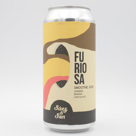 This is a can of Sáez & Son - Furiosa - 6.5% (440ml). It is a Sour craft beer available to buy from Ghost Whale, voted London's best craft beer shop.