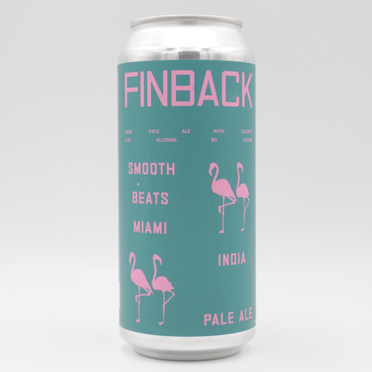This is a can of Finback / J Wakefield - Smooth Beats Miami - 6.2% (473ml). It is a IPA craft beer available to buy from Ghost Whale, voted London's best craft beer shop.