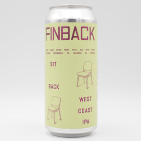 This is a can of Finback - Sit Back - 7% (473ml). It is a IPA craft beer available to buy from Ghost Whale, voted London's best craft beer shop.