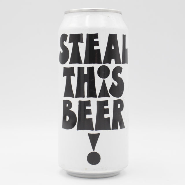 This is a can of Omnipollo / Deep Fried Beers - Steal This Beer - 8% (440ml). It is a Double IPA craft beer available to buy from Ghost Whale, voted London's best craft beer shop.