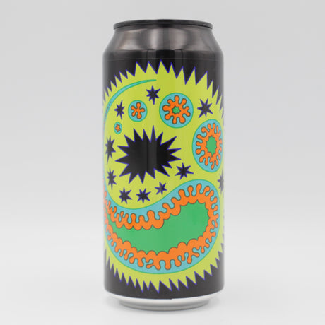 This is a can of Omnipollo / Monkish - Space Trip Cookie - 10% (440ml). It is a Triple IPA craft beer available to buy from Ghost Whale, voted London's best craft beer shop.