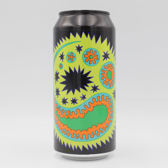 This is a can of Omnipollo / Monkish - Space Trip Cookie - 10% (440ml). It is a Triple IPA craft beer available to buy from Ghost Whale, voted London's best craft beer shop.