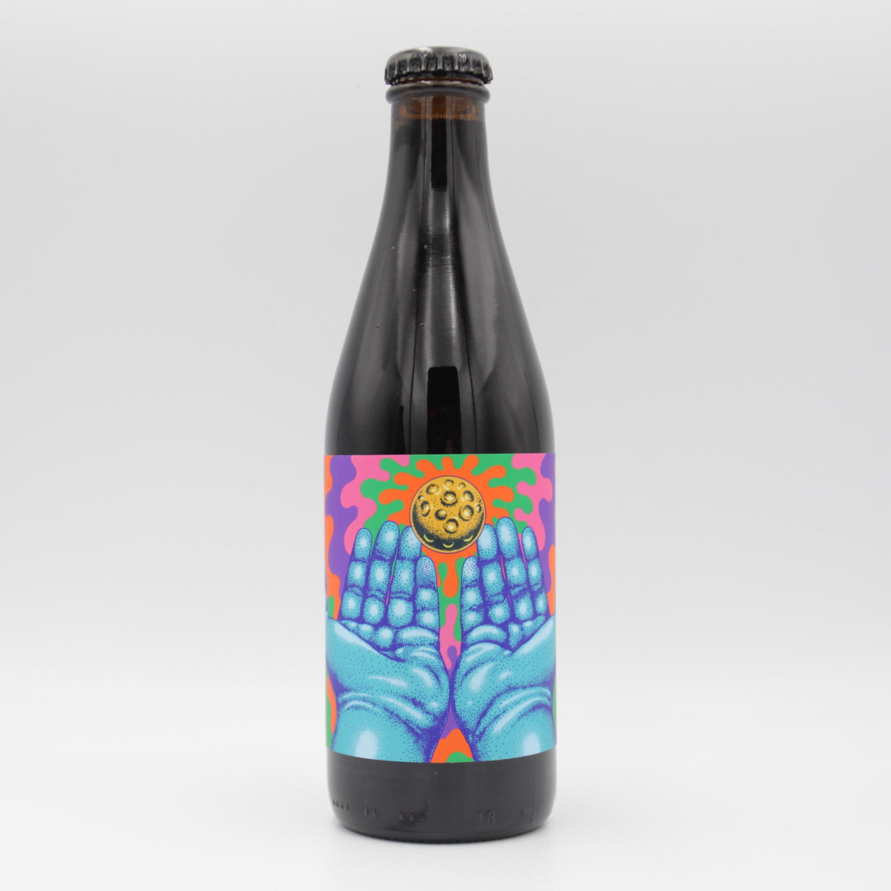 This is a bottle of Omnipollo - Large Life - 12.1% (330ml). It is a Imperial Stout / Porter craft beer available to buy from Ghost Whale, voted London's best craft beer shop.