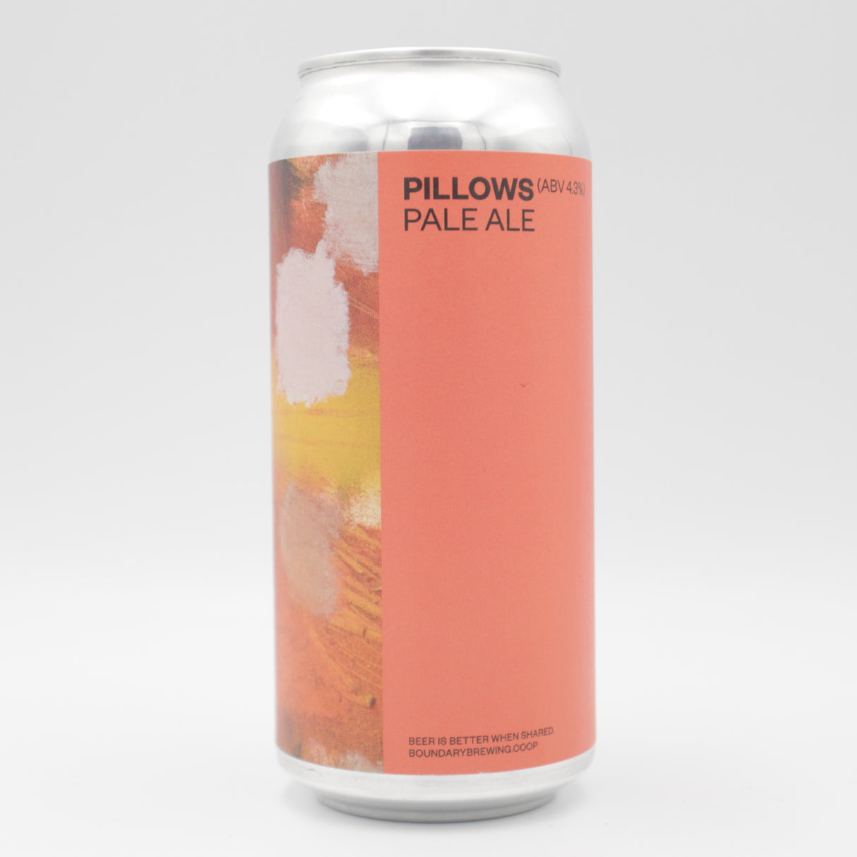 This is a can of Boundary - Pillows - 4.3% (440ml). It is a Pale Ale craft beer available to buy from Ghost Whale, voted London's best craft beer shop.