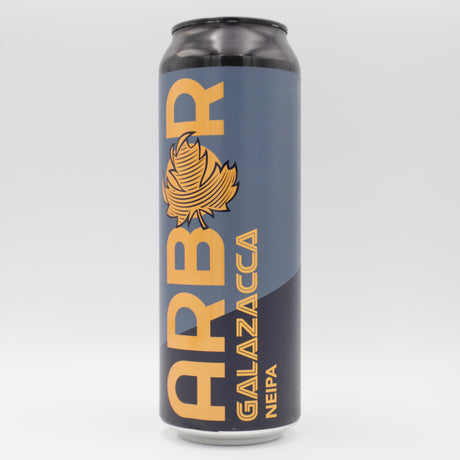 This is a can of Arbor - Gal-Azacca - 6.2% (568ml). It is a IPA craft beer available to buy from Ghost Whale, voted London's best craft beer shop.