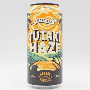This is a can of Garage Project - Tütaki Haze - 7% (440ml). It is a IPA craft beer available to buy from Ghost Whale, voted London's best craft beer shop.