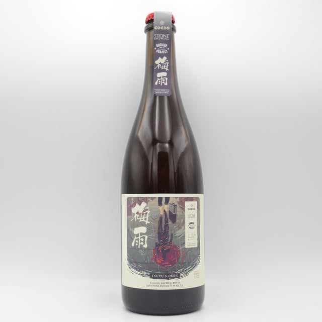 This is a sharing bottle of Garage Project / Stone - Tsuyu Saison - 11.4% (750ml). It is a Saison craft beer available to buy from Ghost Whale, voted London's best craft beer shop.