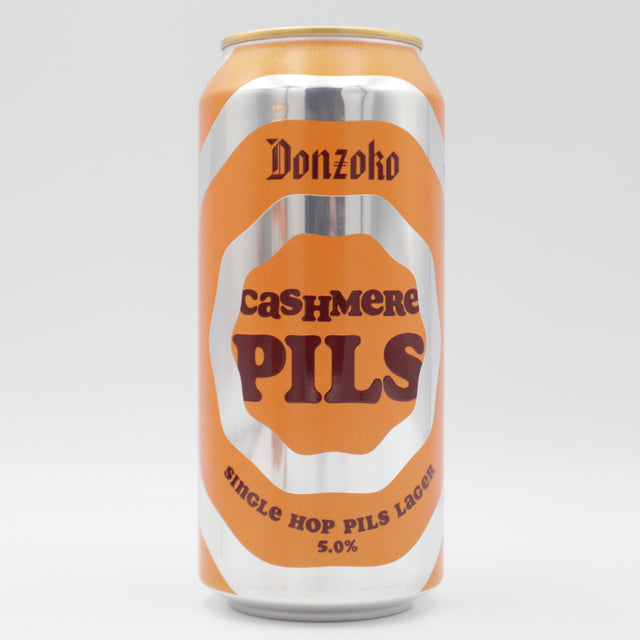 This is a can of Donzoko - Cashmere Pils - 5% (440ml). It is a Lager / Pilsner / Kölsch craft beer available to buy from Ghost Whale, voted London's best craft beer shop.