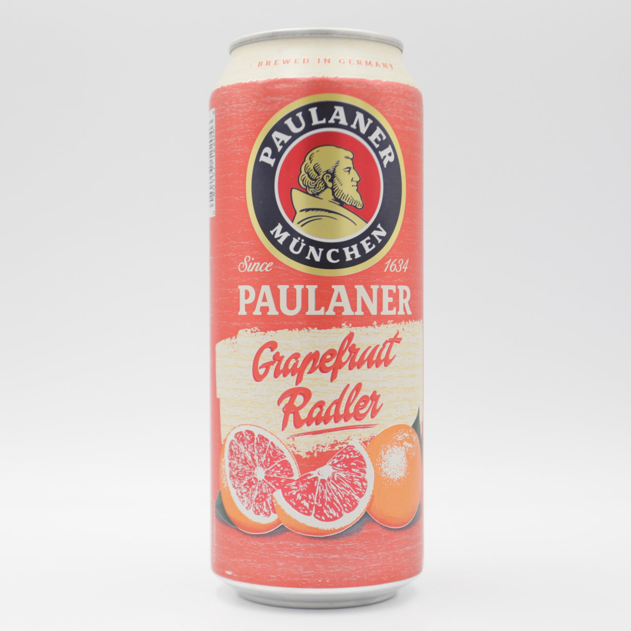 This is a can of Paulaner - Grapefruit Radler - 2.5% (500ml). It is a Radler craft beer available to buy from Ghost Whale, voted London's best craft beer shop.