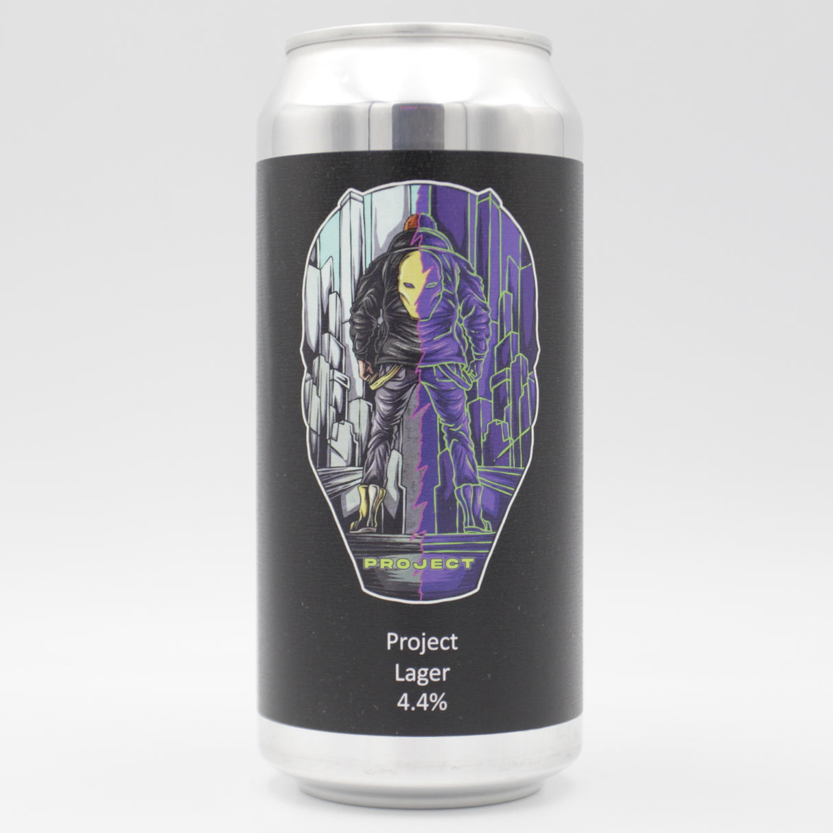 This is a can of Dark Element - Project - 4.4% (440ml). It is a Lager / Pilsner / Kölsch craft beer available to buy from Ghost Whale, voted London's best craft beer shop.