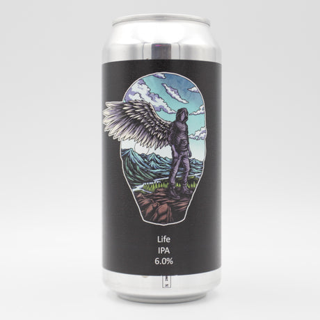 This is a can of Dark Element - Life - 6% (440ml). It is a IPA craft beer available to buy from Ghost Whale, voted London's best craft beer shop.