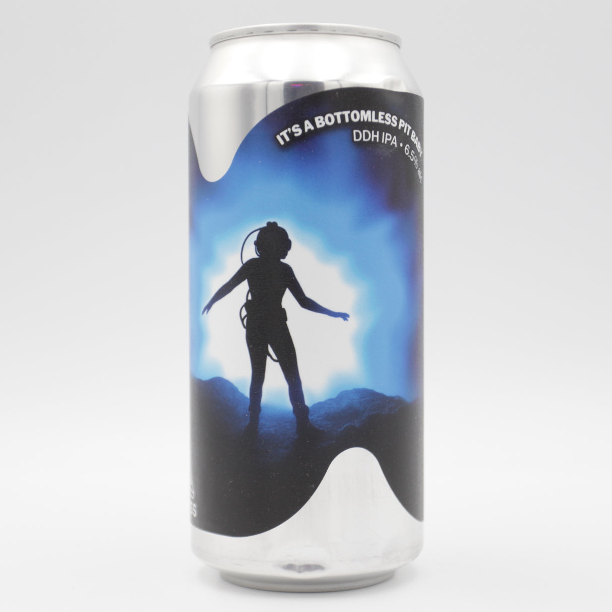 This is a can of Sureshot / Abyss - It's A Bottomless Pit Baby - 6.5% (440ml). It is a IPA craft beer available to buy from Ghost Whale, voted London's best craft beer shop.